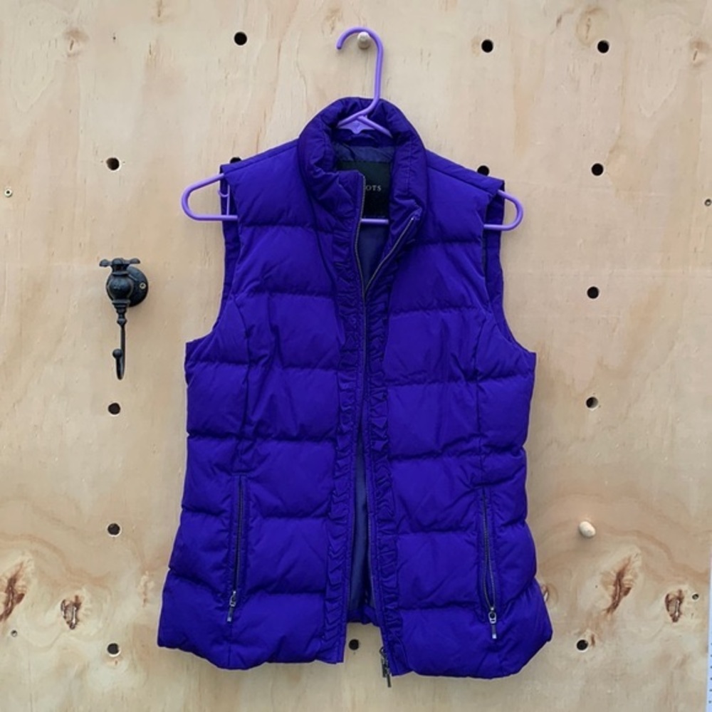 Royal Purple Puffer Vest TALBOTS
